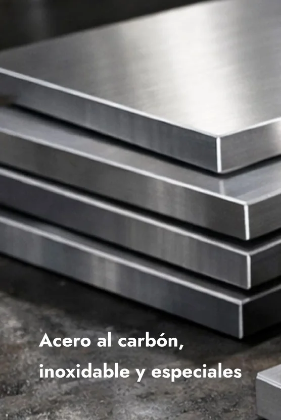 Acero al carbón, inoxidable y aceros especiales